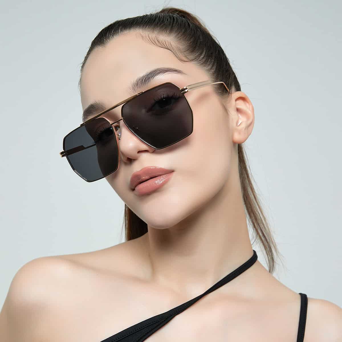 Herren und Damen Retro Mode Sonnenbrille