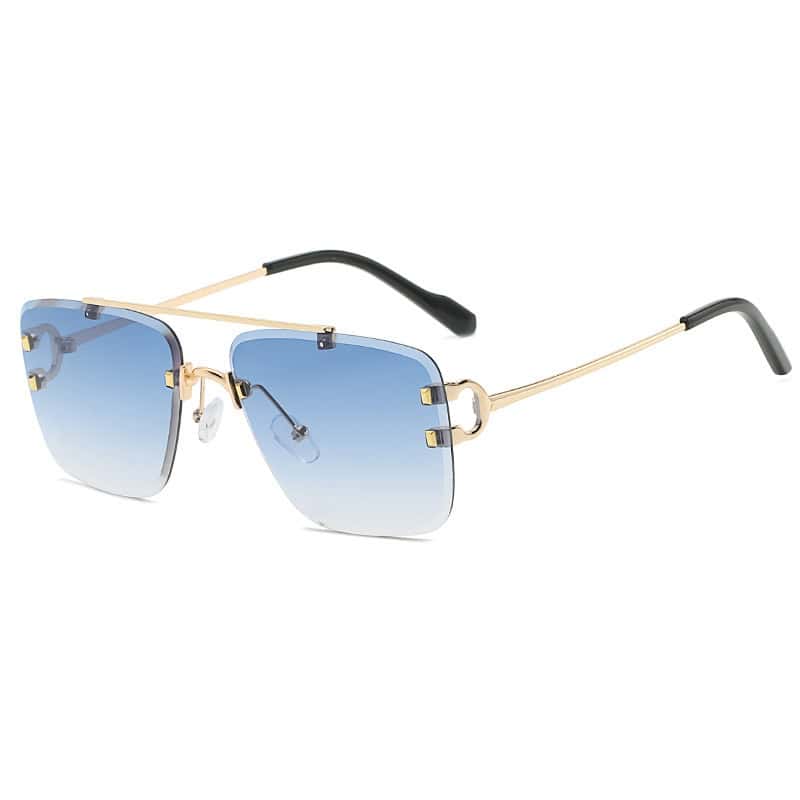 Damenmode Einfache Retro Quadratische Sonnenbrille
