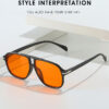 Retro Fliegender Leopardenmuster Stilvolle Sonnenbrille