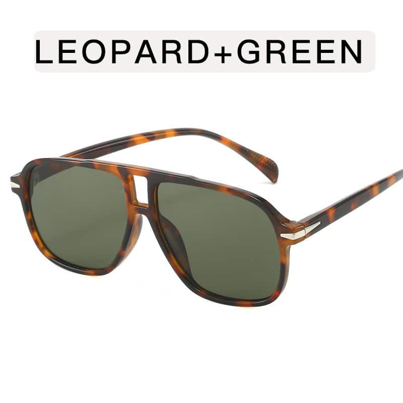Retro Fliegender Leopardenmuster Stilvolle Sonnenbrille