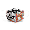 Farbige Cartoon Katze Tiermaske Druck Einwegmaske