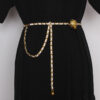 Kettengürtel Wild Retro Kleiner Goldener Ball Verstellbar