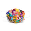Farbige Cartoon Katze Tiermaske Druck Einwegmaske
