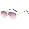 Damenmode Einfache Retro Quadratische Sonnenbrille