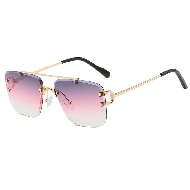 Damenmode Einfache Retro Quadratische Sonnenbrille