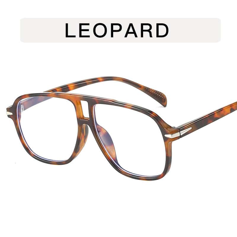 Retro Fliegender Leopardenmuster Stilvolle Sonnenbrille
