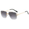 Damenmode Einfache Retro Quadratische Sonnenbrille