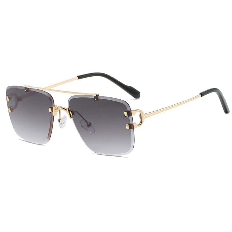 Damenmode Einfache Retro Quadratische Sonnenbrille