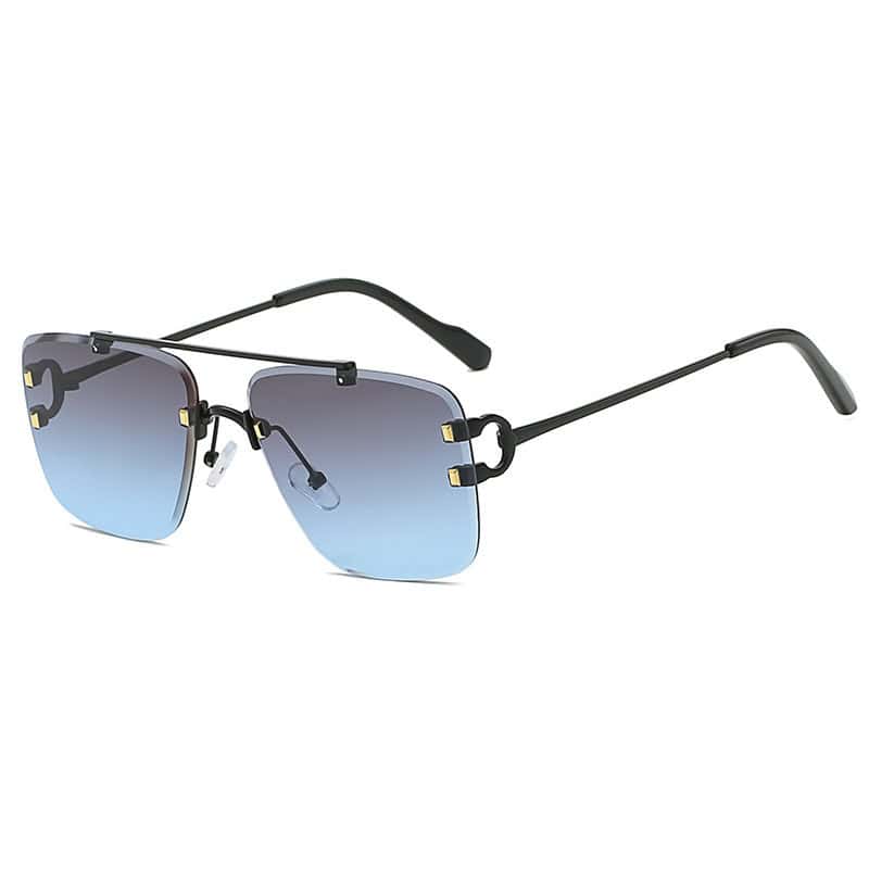 Damenmode Einfache Retro Quadratische Sonnenbrille