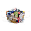 Farbige Cartoon Katze Tiermaske Druck Einwegmaske