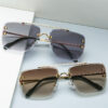 Damenmode Einfache Retro Quadratische Sonnenbrille