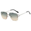 Damenmode Einfache Retro Quadratische Sonnenbrille