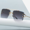 Damenmode Einfache Retro Quadratische Sonnenbrille