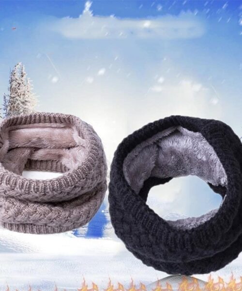 Baumwollkragen Warmer Schal Damen Kleidung