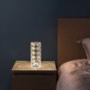 Nordic Crystal USB Tischlampe Touch Dimming Rose Projektor