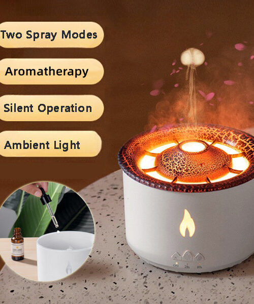 Kreativer Ultraschall-Vulkan-Aromatherapie-Diffusor für ätherische Öle
