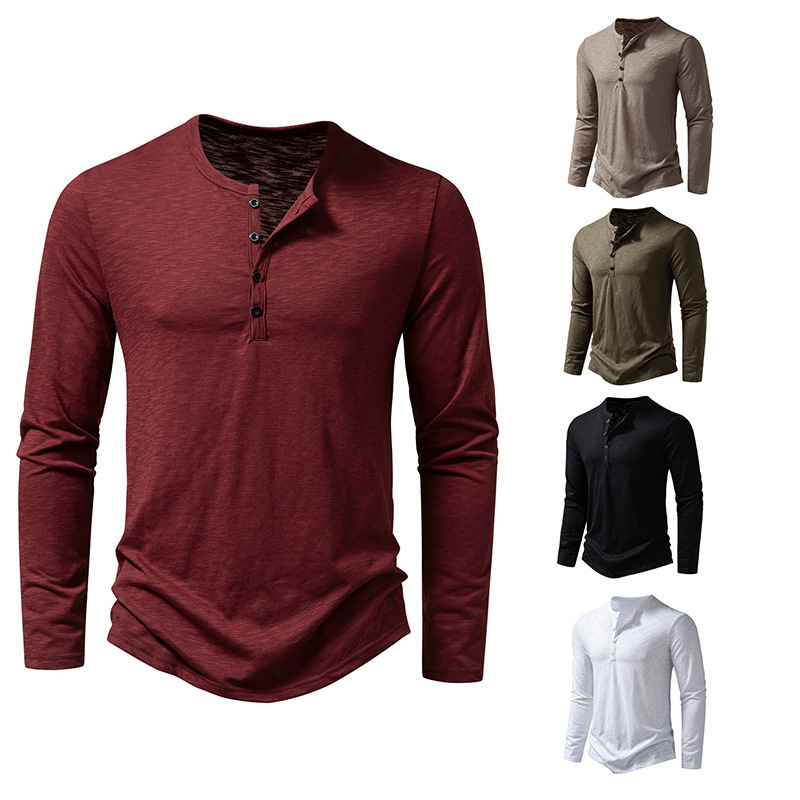 Herrenbekleidung Langarm-T-Shirt Mode