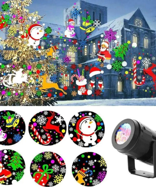 Weihnachtsfeier Lichter Schneeflocke Projektor Licht LED