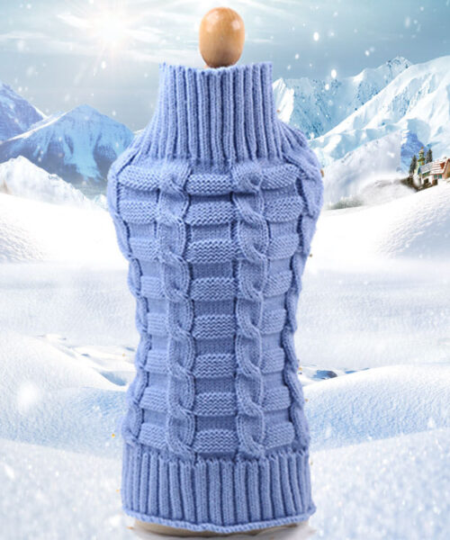 Kaschmir-Haustierpullover mit gedrehtem Seil