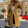 Wollreversjacke mit zweireihigem