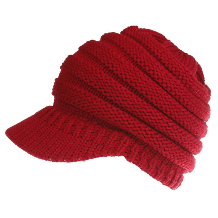 Frauen Pferdeschwanz Mützen Herbst Winter Hüte Weibliche Weiche Stricken Caps Warme Damen Skullies