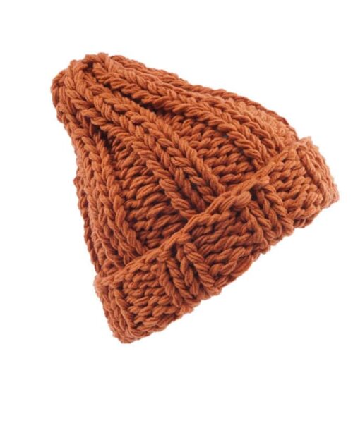 Damen-Strickmütze hält im Winter warm