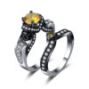 Personalisiertes Punk-Retro-Paarring-Set