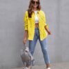 Mode zerrissene Hemdjacke weibliche Herbst und Frühling Casual Tops Damenbekleidung