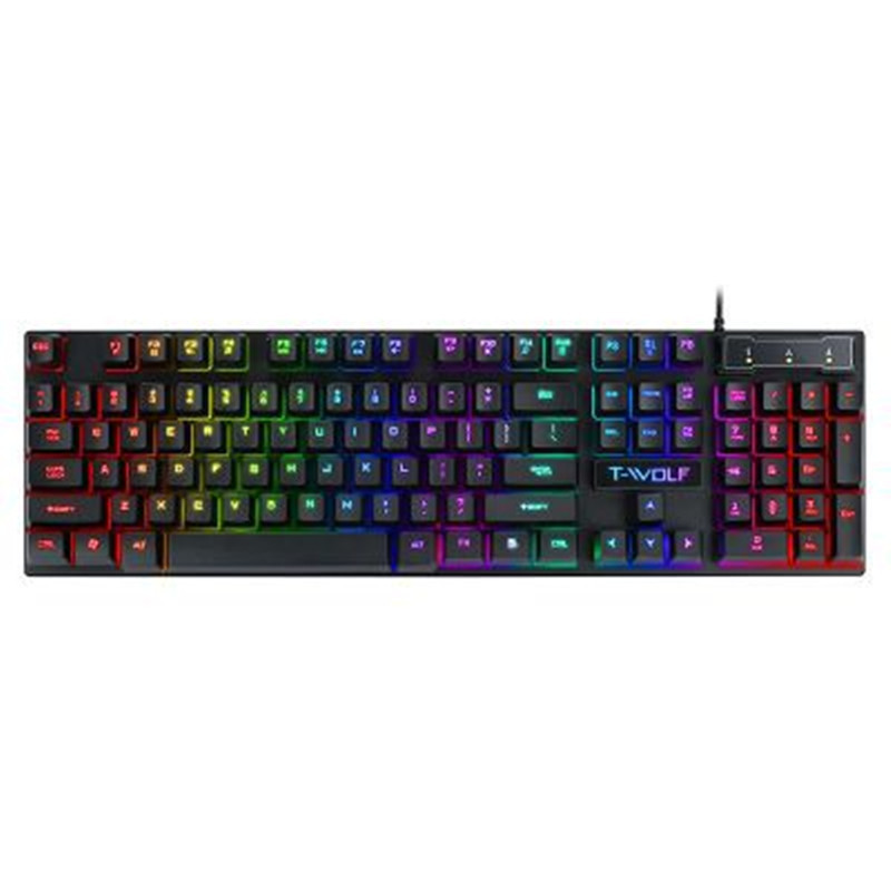 Schwimmender Manipulator für Gaming-USB-leuchtende kabelgebundene Tastatur