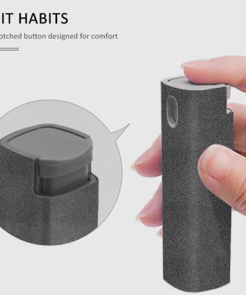 2-in-1-Bildschirmreinigungsset mit Mikrofasertuch