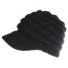 Frauen Pferdeschwanz Mützen Herbst Winter Hüte Weibliche Weiche Stricken Caps Warme Damen Skullies