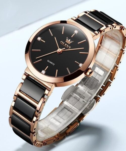 Modische wasserdichte Damen-Quarz-High-End-Uhr