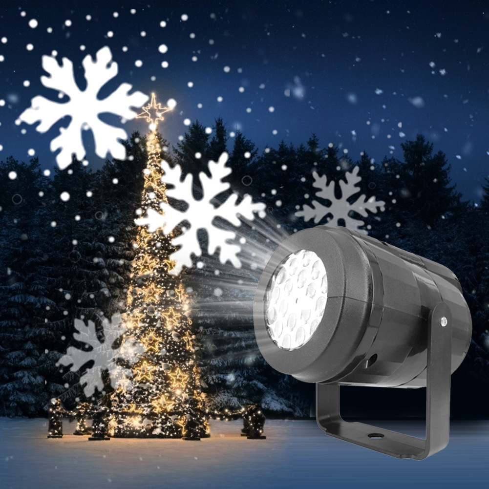 Weihnachtsfeier Lichter Schneeflocke Projektor Licht LED