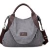 Handtaschen Damen Minimalist Retro Schulter Umhängetasche Vintage Canvas Tasche
