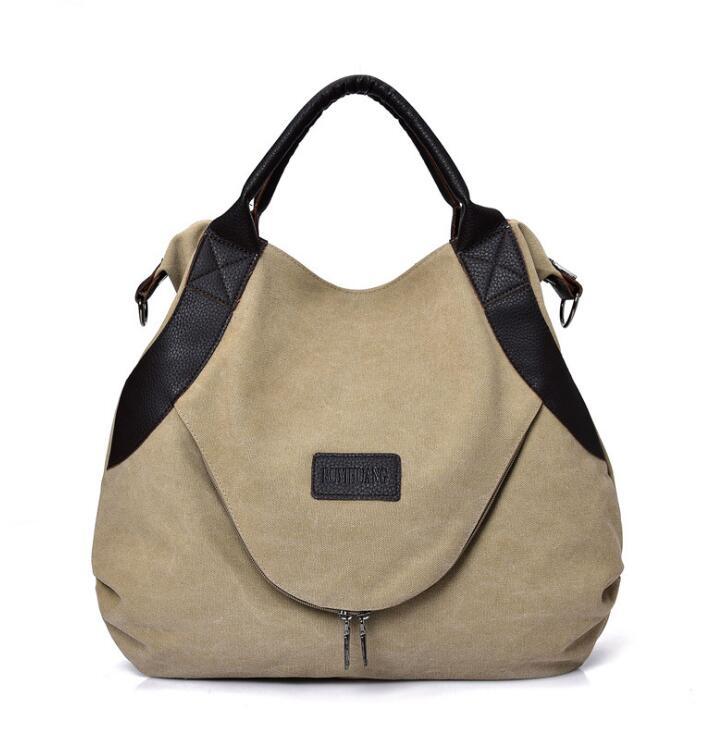 Handtaschen Damen Minimalist Retro Schulter Umhängetasche Vintage Canvas Tasche
