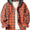 Herrenmode-Persönlichkeits-Plaid-Kapuzenhemd