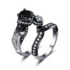 Personalisiertes Punk-Retro-Paarring-Set