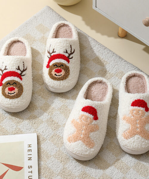 Warme Pelzschuhe für Paare im Winter