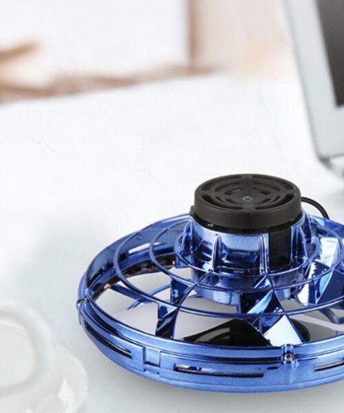 Mini LED UFO Spinner Drohne Spielzeug Flying Gyro für Kinder