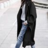 Lässige lange Jacke mit Taschen