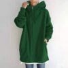 Damen-Hoodie-Sweatshirt mit durchgehendem Reißverschluss