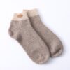 Modische Stricksocken aus reinem Kaschmir