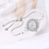 Dekorative ausziehbare Armbanduhr mit Diamantzifferblatt