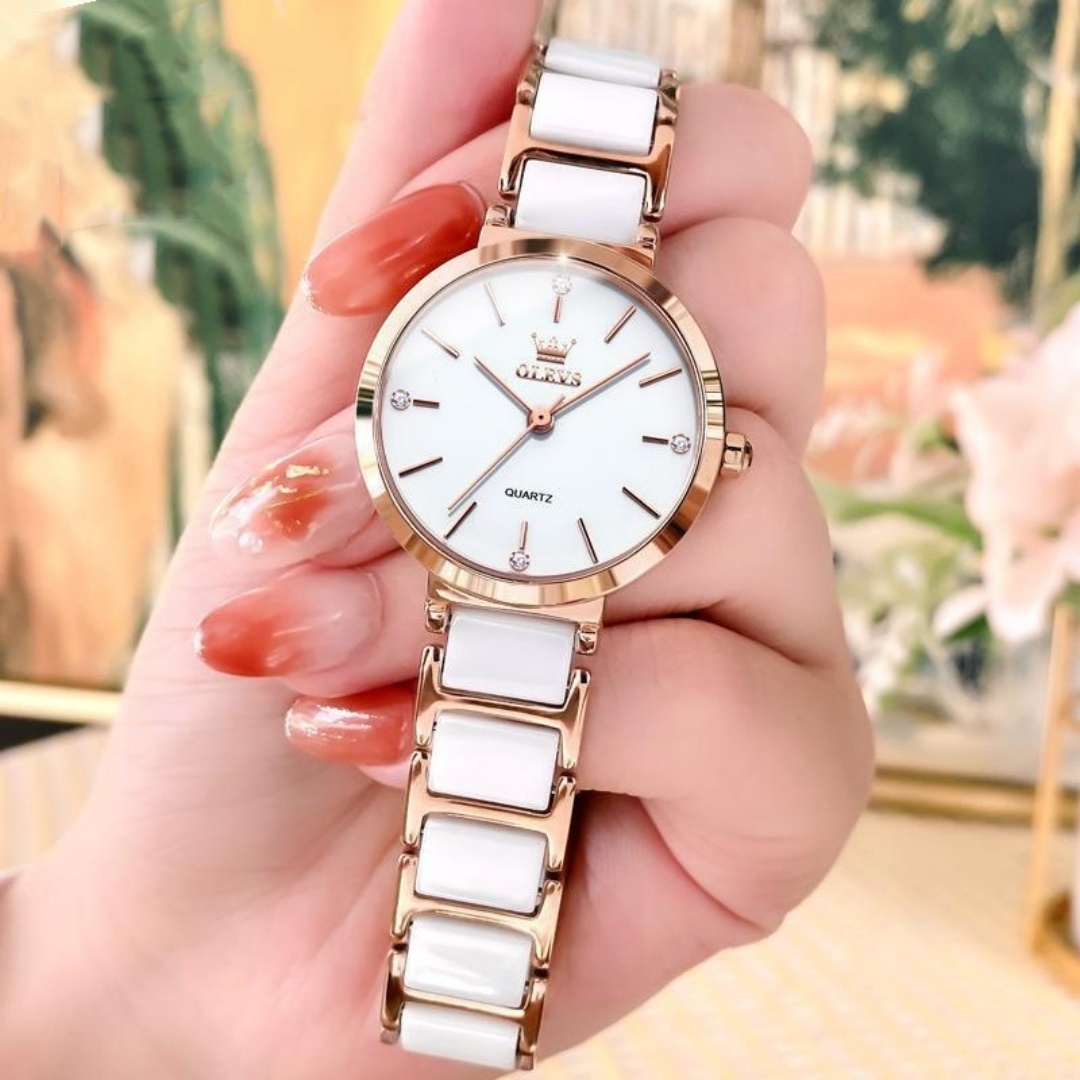 Modische wasserdichte Damen-Quarz-High-End-Uhr