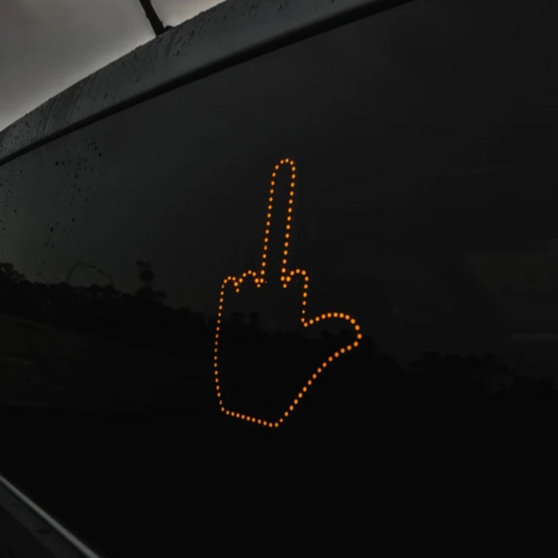 LED-Gestenlicht für Autos – lustiges ferngesteuertes Schild