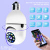 WiFi 1080P Kameralampe E27 4X Zoom 5G Alarmmonitor