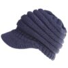 Frauen Pferdeschwanz Mützen Herbst Winter Hüte Weibliche Weiche Stricken Caps Warme Damen Skullies