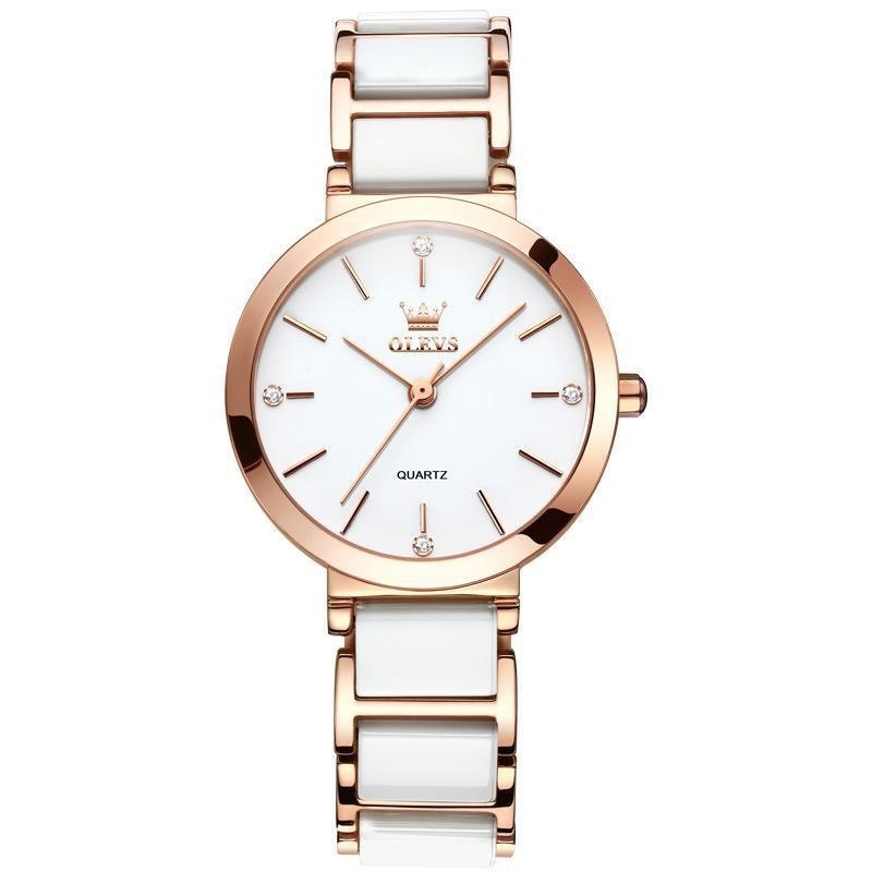 Modische wasserdichte Damen-Quarz-High-End-Uhr