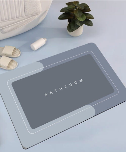 Saugfähige und schnell trocknende Bodenmatte für das Badezimmer