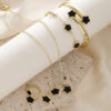 Parthenocissus Grass Jewelry 5-teiliges Glücksblumen-Halsketten-Set